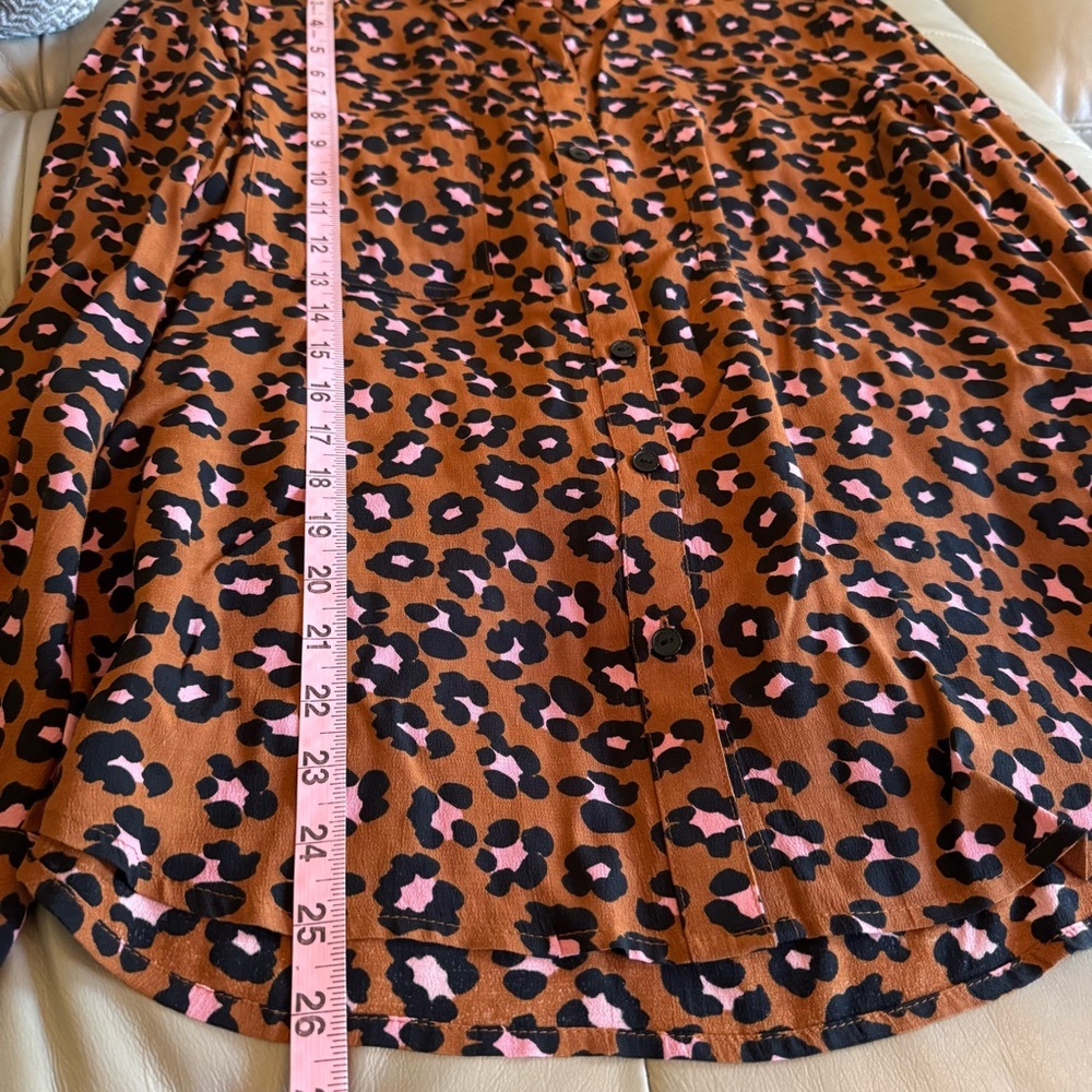 Sanctuary Leopard Print Top - Brown with Pink/Black - Picture 5 of 9